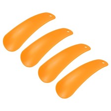 4Pcs Plastic Shoe Horn, 4.7" PP Small Shoe Horn Spoon Helper Orange