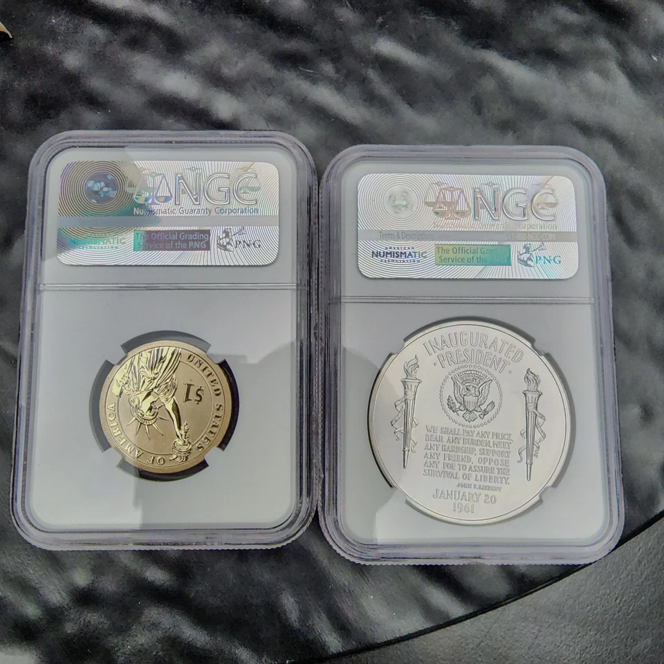 2015 P REV. PROOF Presidential  John F. Kennedy COIN & CHRONICLES set NGC PF69 - Image 3 of 4