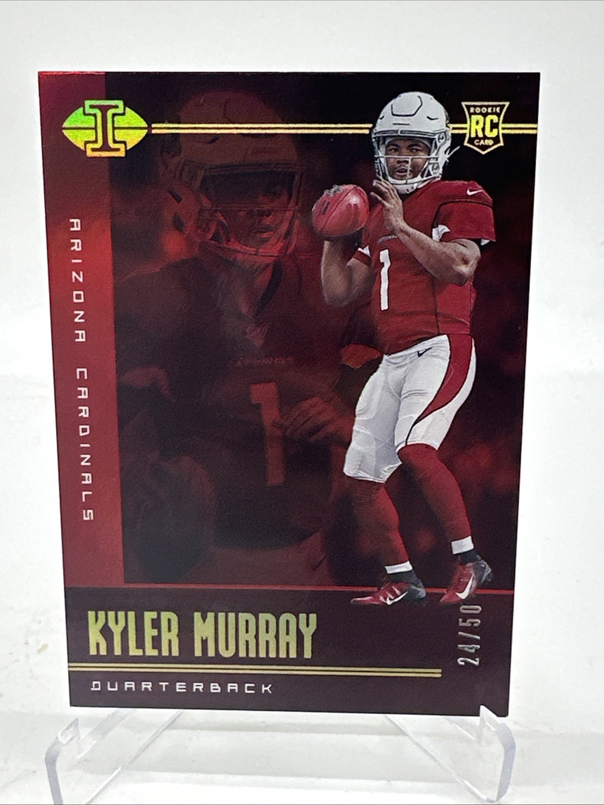 2019 Panini Illusions Kyler Murray Red Rookie /50 Arizona Cardinals Color Match