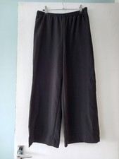 Primark Wide Leg cropped trousers Culottes Size S Size 10-12 Black