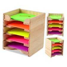Sticky Note Holder Sticky Note Organizer 3  x3  Wood Sticky Notes Holder