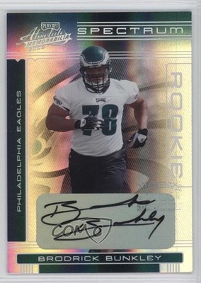 2006 Playoff Absolute Memorabilia /150 Brodrick Bunkley #179 Rookie Auto RC 2a8