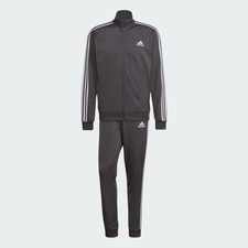 adidas men Essentials 3-Stripes Track Suit in Grey Five Color - HT6650
