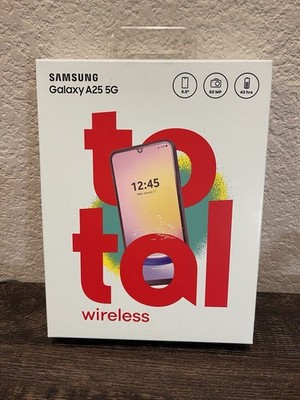 NEW SEALED Samsung Galaxy A25 5G 128GB Black - Total by Verizon Locked