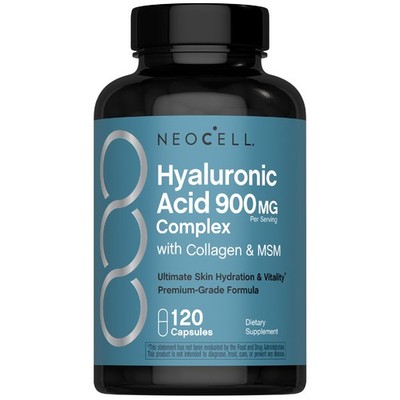 NeoCell Hyaluronic Acid Complex 900mg | 120 Capsules | 120 Count (Pack of 1) 