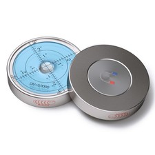 Blaue runde magnetische Metall-Dosenlibelle, 60 mm Durchmesser
