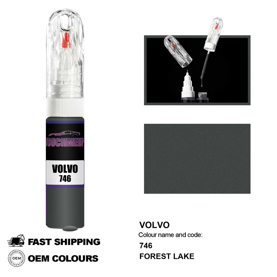 PARA VOLVO FOREST LAKE 746 Retoque Pintura Pluma Cepillo Fix Kit Scratch Chip... - Imagen 1 de 4