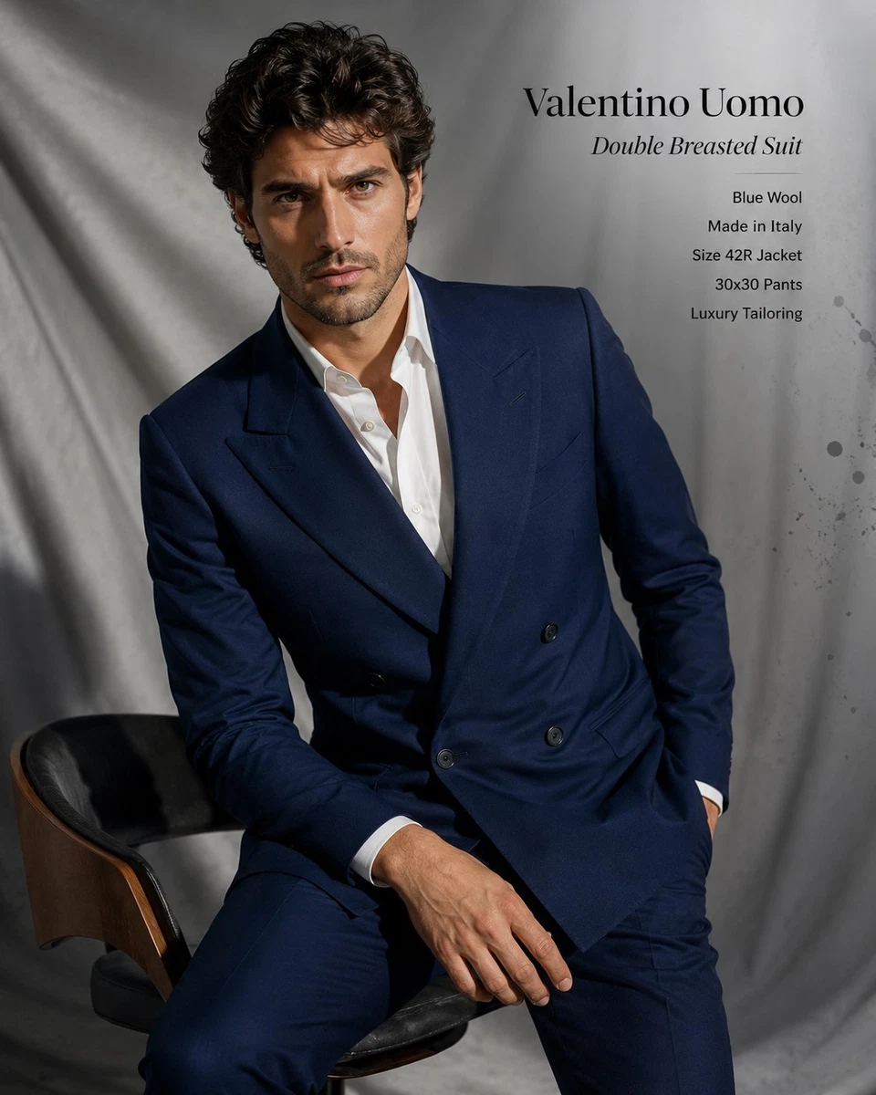 Valentino Blue Double-Breasted Suits & Blazers for Men for sale | eBay
