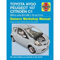Peugeot 107 2005-06.2014 Benzin Petrol Reparaturhandbuch Haynes