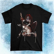 Ace Frehley Red Solo Signture Black T Shirt Size