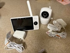 VTech Smart WiFi Baby Monitor Display 1080p Camera VM901 White