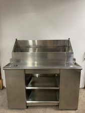 Stainless Steel Oyster Shucking Table With Ice Bin