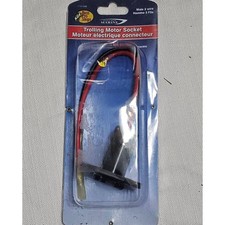 Bass Pro Shops Marine Male 2 Wire Trolling Motor Socket Black 10 Gauge P51549