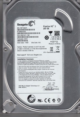 ST3250412CS 5VT Wu Pn 9GW141-160 Fw CA12 Seagate 250GB SATA 3.5 Hard