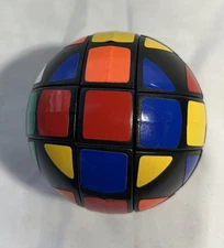 Vintage 1980s Super Sphere Rubik's Cube Ball Puzzle Round | Brain Teaser | Gift