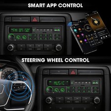 Bluetooth Retro Car Stereo Receiver - Single Din European Classic Look Radio For Bluetooth Retro Car Stereo Receiver - Single Din European Classic Look Radio For