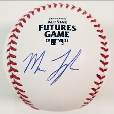 Michael Toglia (Rockies) Signed OML 2021 All Star Futures Game Baseball (JSA COA