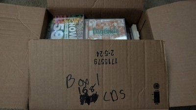 Box Of 168 Various Cds - Different Genres And Eras