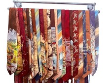 23X 1940s Vintage Men  s Neck Tie Lot  Swing Era Silk Rayon MCM Novelty Neckties