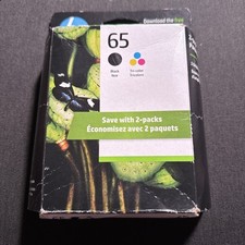 HP 65 Combo Ink Cartridges 65 Black Color NEW GENUINE