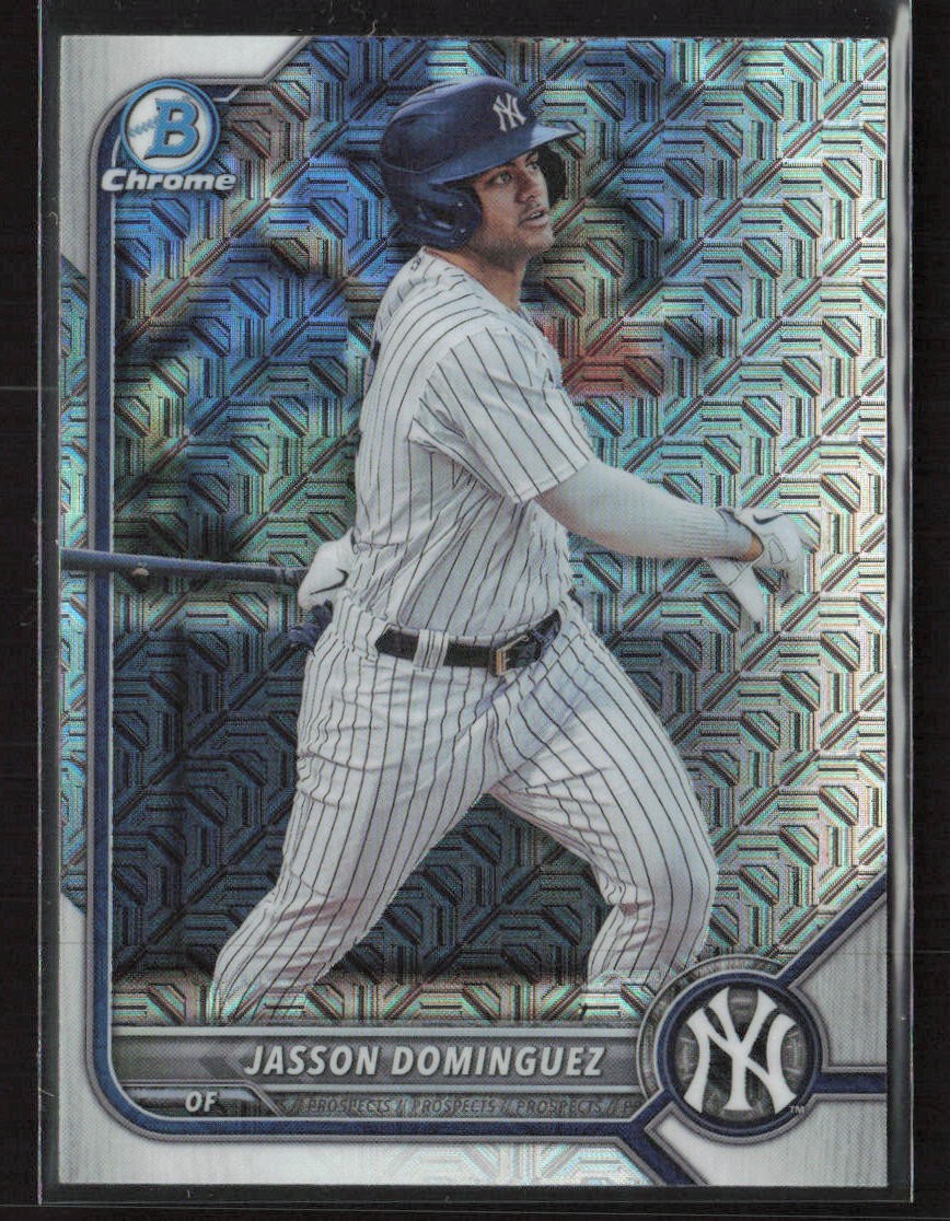 Jasson Dominguez 2022 Bowman Chrome #BCP-244 Prospects Mojo Refractor