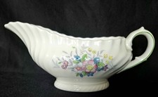 Royal Doulton England porcellana inglese bone china salsiera tourchon floreale