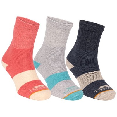 Trespass Womens Walking Socks 5 Pack Comfort Fit Arch Support - Wendall