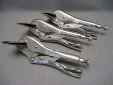 Lot of 3 Vise Grip 8R Sheet Metal Locking Pliers Bending Forming Welding
