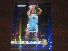LINDSAY ALLEN SIGNED AUTOGRAPHED 2024 PANINI BLUE PRIZM WNBA CARD # 107 SP