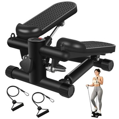 Himaly Mini Stair Stepper W/ Resistance Bands Twist Step Full Body Workout 220LB