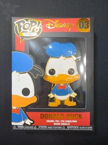 Funko Pop! Pin Disney DONALD DUCK 03 Large Enamel pins In Sealed Plastic NEW