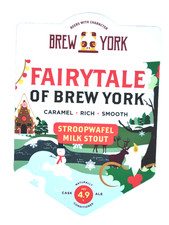 BREW YORK   PUMP CLIP " FAIRYTALE OF BREW YORK " MILK STOUT FOAMEX