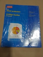 Staples Clear Sheet Protectors Letter Size New Box of 100