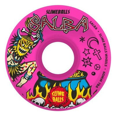 Slime Balls Skateboard Rollen Salba Witchdoctor OG Soft 78a Pink 60mm