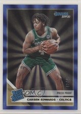 2019 Panini Donruss Rated Rookie Press Proof Blue Laser 42/49 Carsen Edwards 1u6