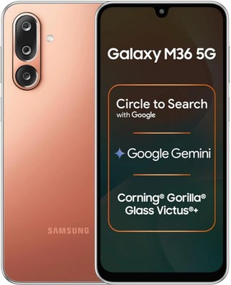 Samsung Galaxy M36 5G (Orange , 8 GB RAM, 128 GB ) Exynos 1380 Global Version