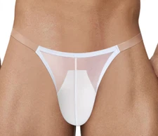 New Adannu High Slit Briefs Sexy Transparent Pouch Fun Breathable Gay Underwear