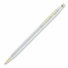 Stylo à bille médaillé classique croix siècle or 23 carats ÉTUDIANT COLLÉGIAL 120 $ cadeau