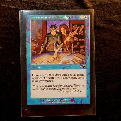 MAGIC THE GATHERING CARD, 1993-2000. Accumulated Knowledge English