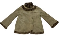 Lindi Coat -jacket Green Brown Size Large 100% Polyester