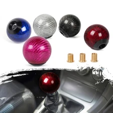 Universal Racing Carbon Fiber Aluminum Manual Car Gear Shift Knob Shifter Lever