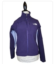 The North Face Womens Full Zip Purple Bionic Apex Soft Shell Jacket Size Small