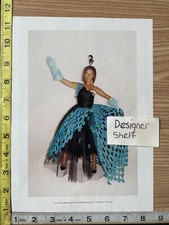 Victoria Beckham For Marc Jacobs Blue & Black Dresses 2008 Print Advertisement