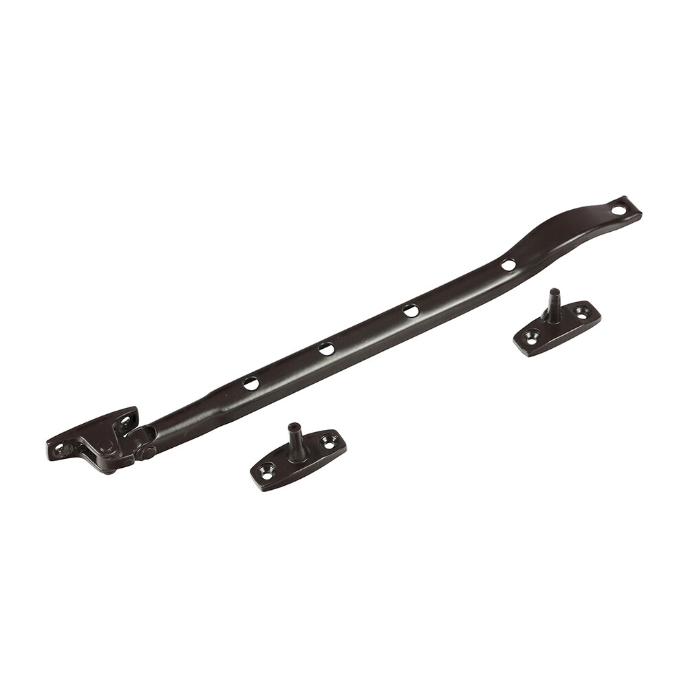 Timco Casement Stay Hold Wooden Windows Open Securely Fitting - Brown 250mm