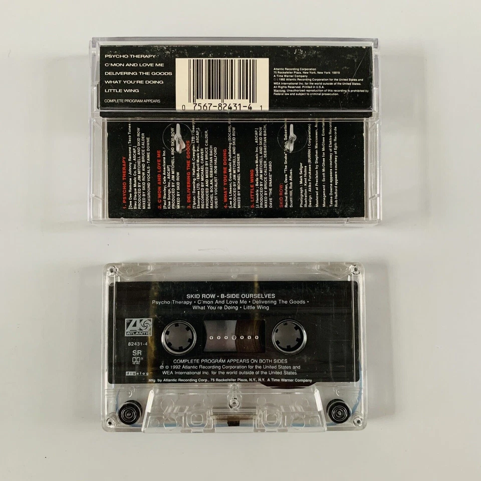 Skid Row - B-Side Ourselves (1992) Cassette Tape EX - Image 2 of 4