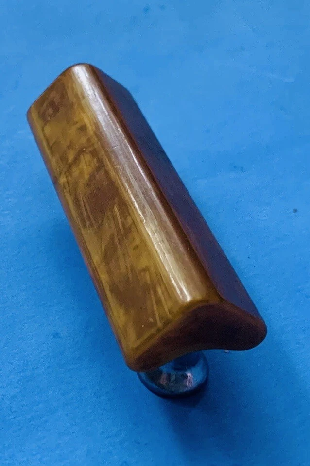 Tortuga Baquelita Antiguo Hardware Art Deco Cajón Tirador Manija de Gabinete 2” Centros Foto 3 de 4