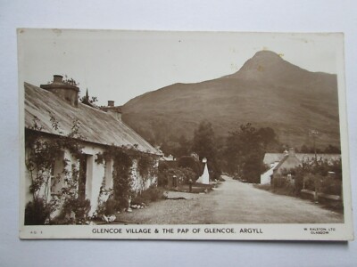 Glencoe Village Argyll & Bute Echtfoto Vintage Postkarte O11