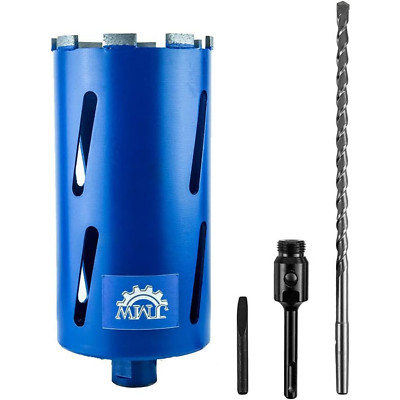 5'' Dry Core Drill Bit for Concrete Brick with SDS Plus Arbor for #30/40 Diamond