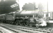 railway photo BR Jubilee Class 4-6-0 No 45597 BARBADOS at St Pancras 1958
