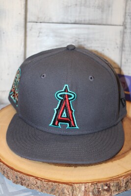 Los Angeles Angels 50th Anniversary New Era 59Fifty Fitted Hat red 7 3/8 New